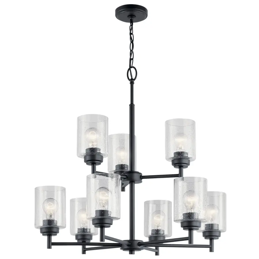 Winslow 9-Light Chandelier in Black