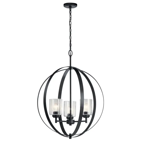 Winslow 3-Light Chandelier in Black