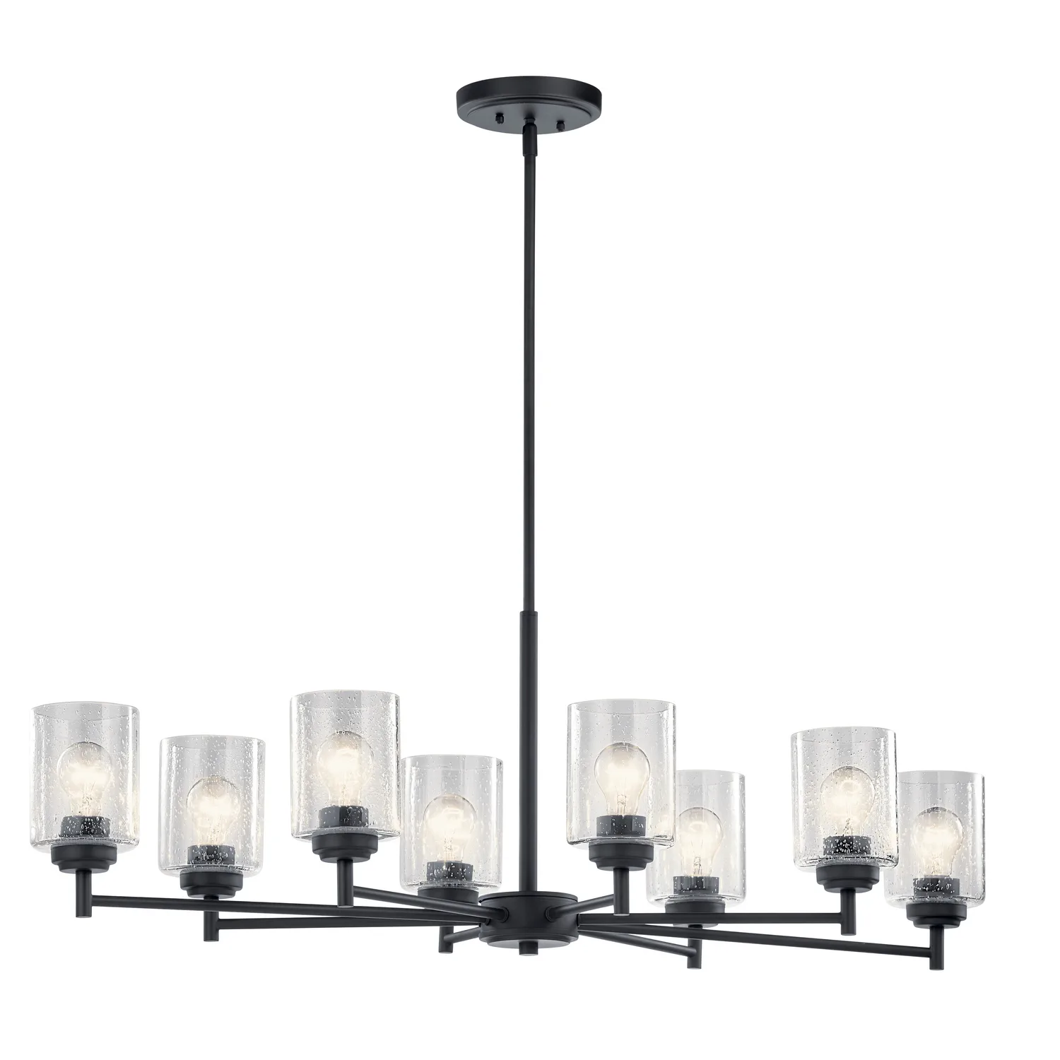 Winslow 8-Light Linear Chandelier in Black