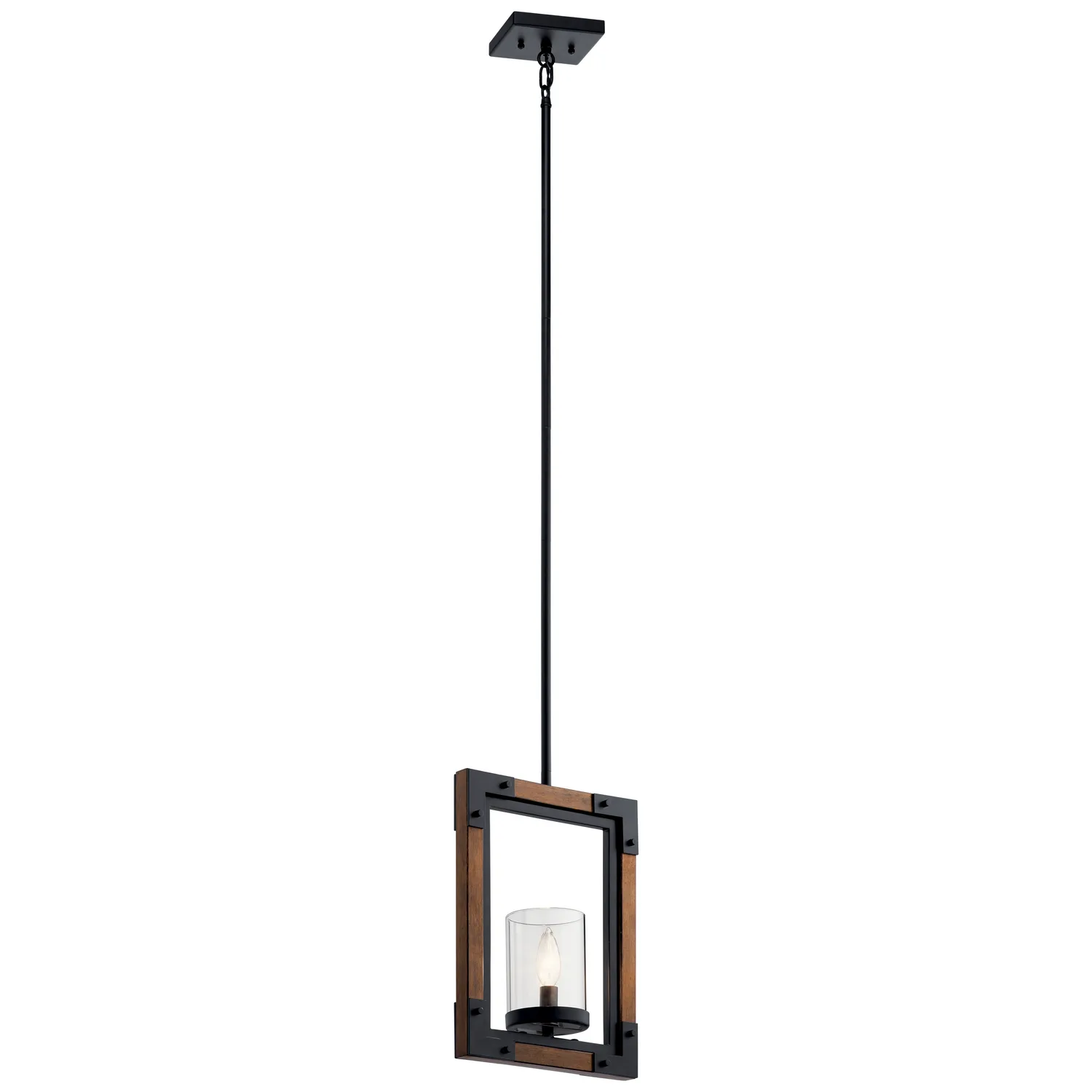 Marimount One Light Mini Pendant in Auburn Stained