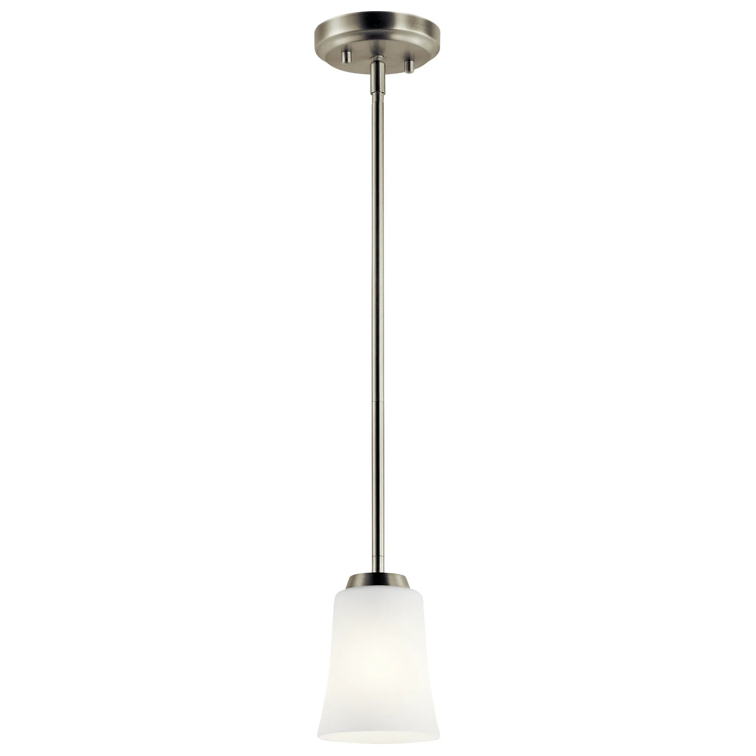 Tao One Light Mini Pendant in Brushed Nickel