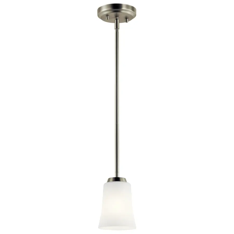 Tao One Light Mini Pendant in Brushed Nickel