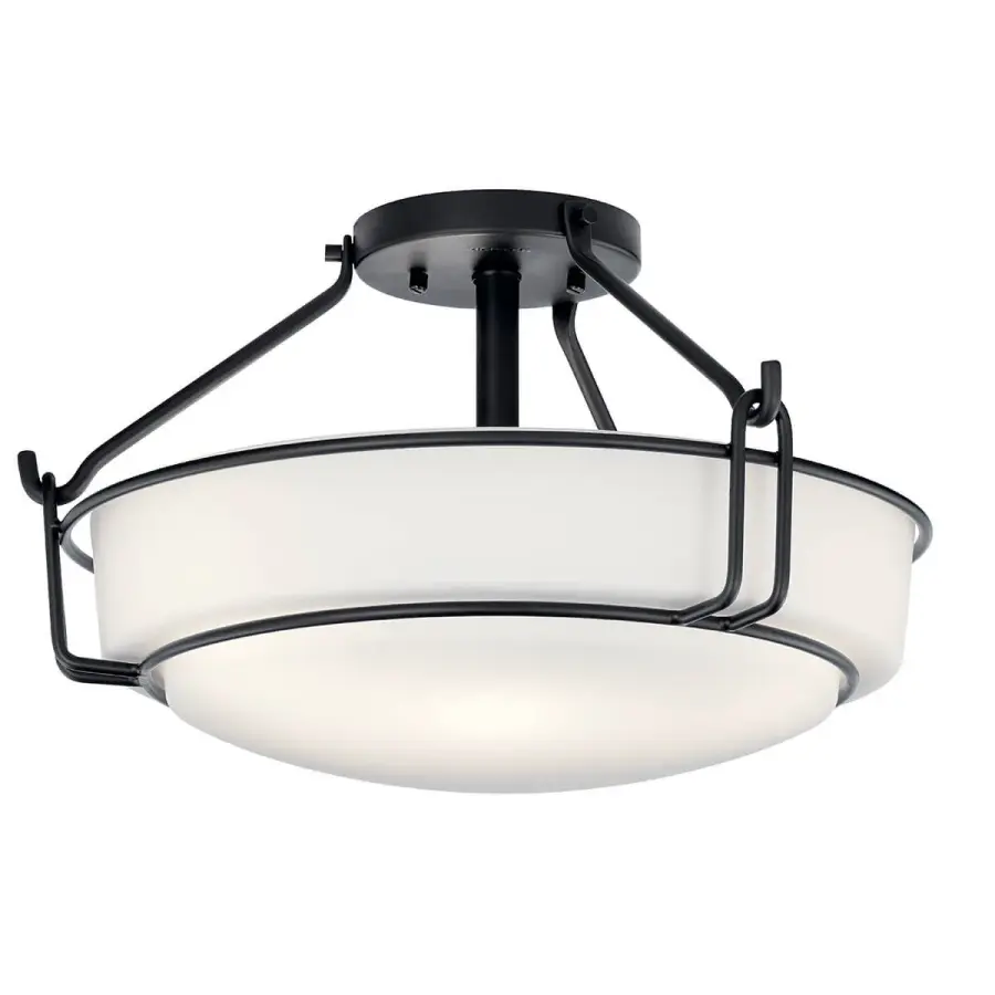 Alkire 3-Light Semi-Flush Mount Ceiling Light - Image 1