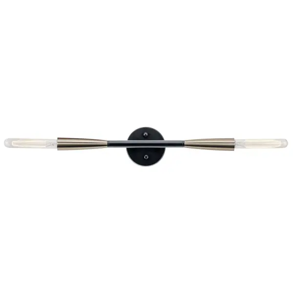 Branches 2-Light Wall Sconce in Black - Image 1