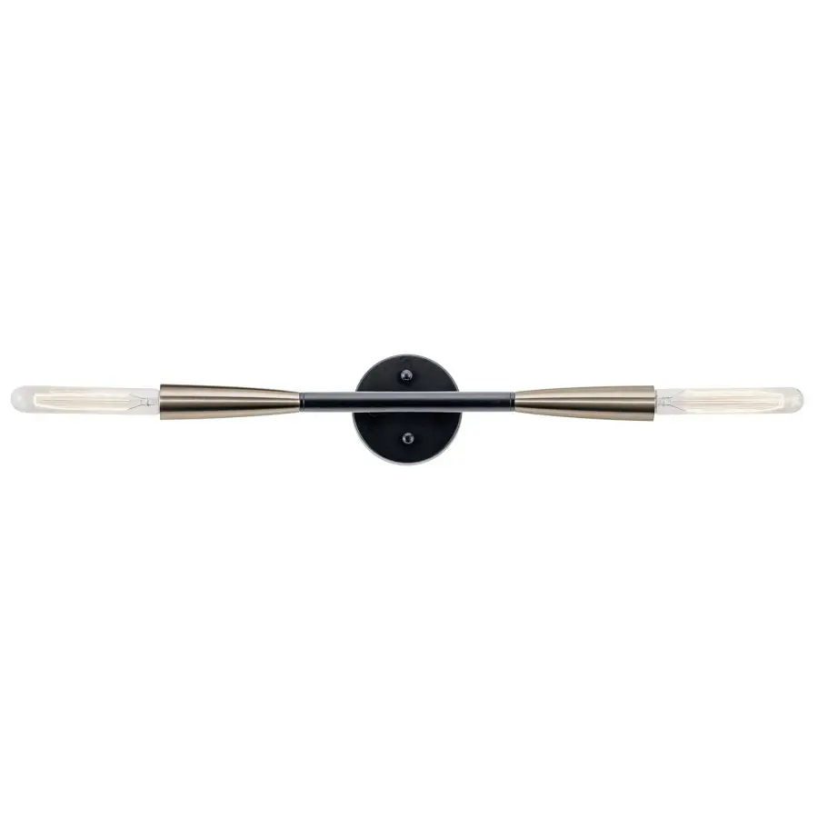Branches 2-Light Wall Sconce in Black - Image 1