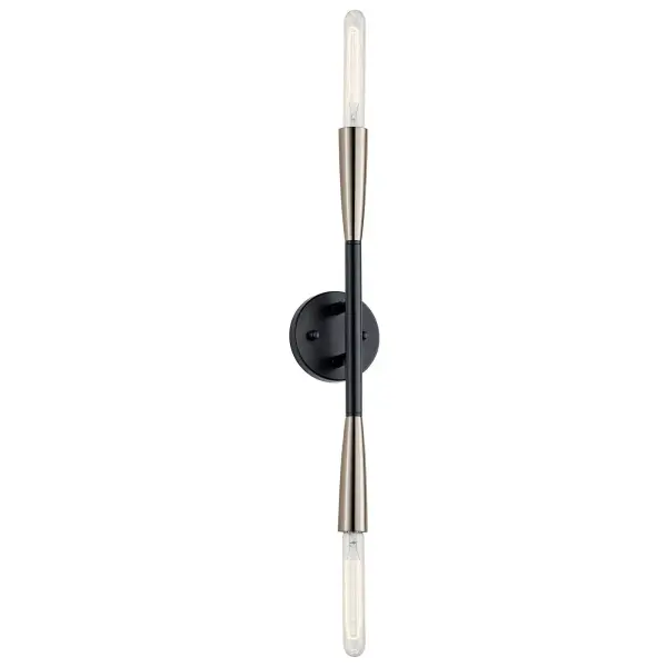 Branches 2-Light Wall Sconce in Black - Image 2