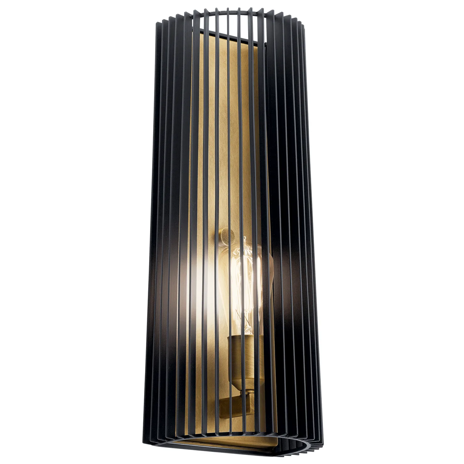 Linara One Light Wall Sconce in Black