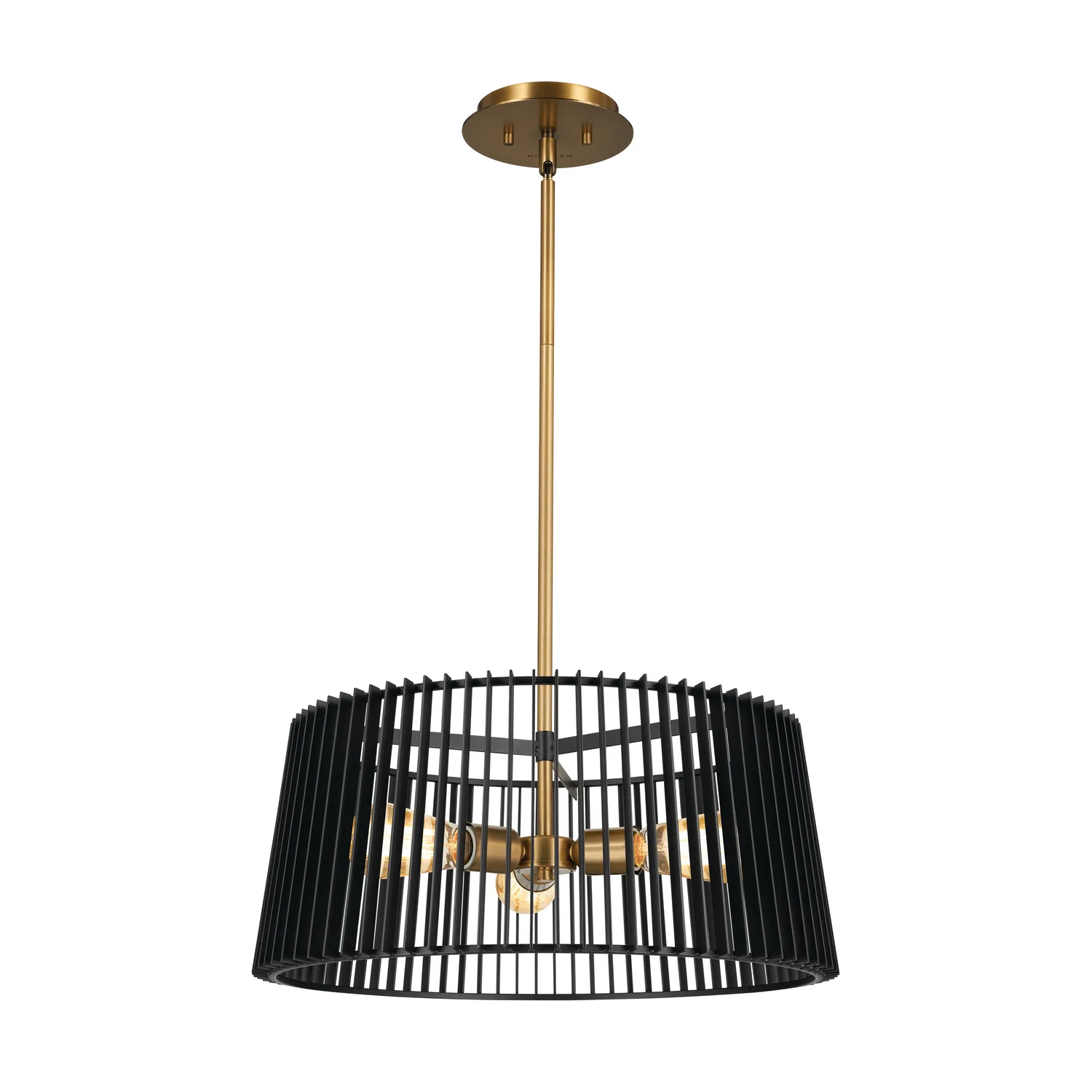 Linara 3-Light Pendant in Black