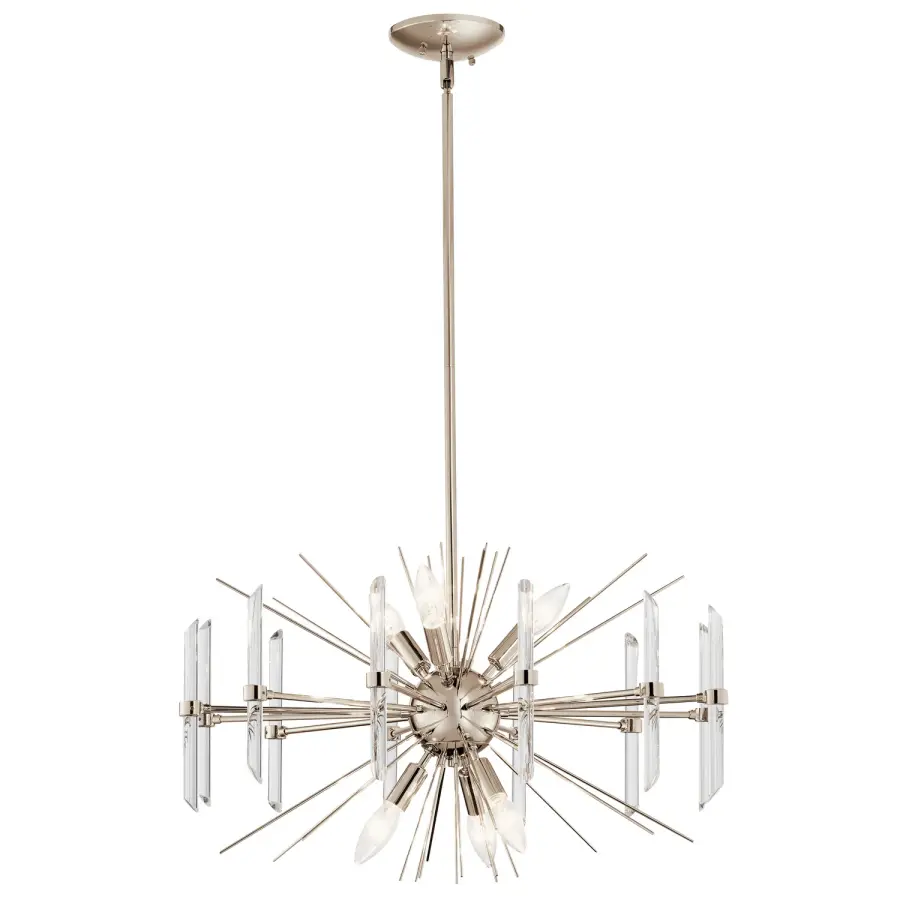 Eris 6-Light Chandelier in Polished Nickel
