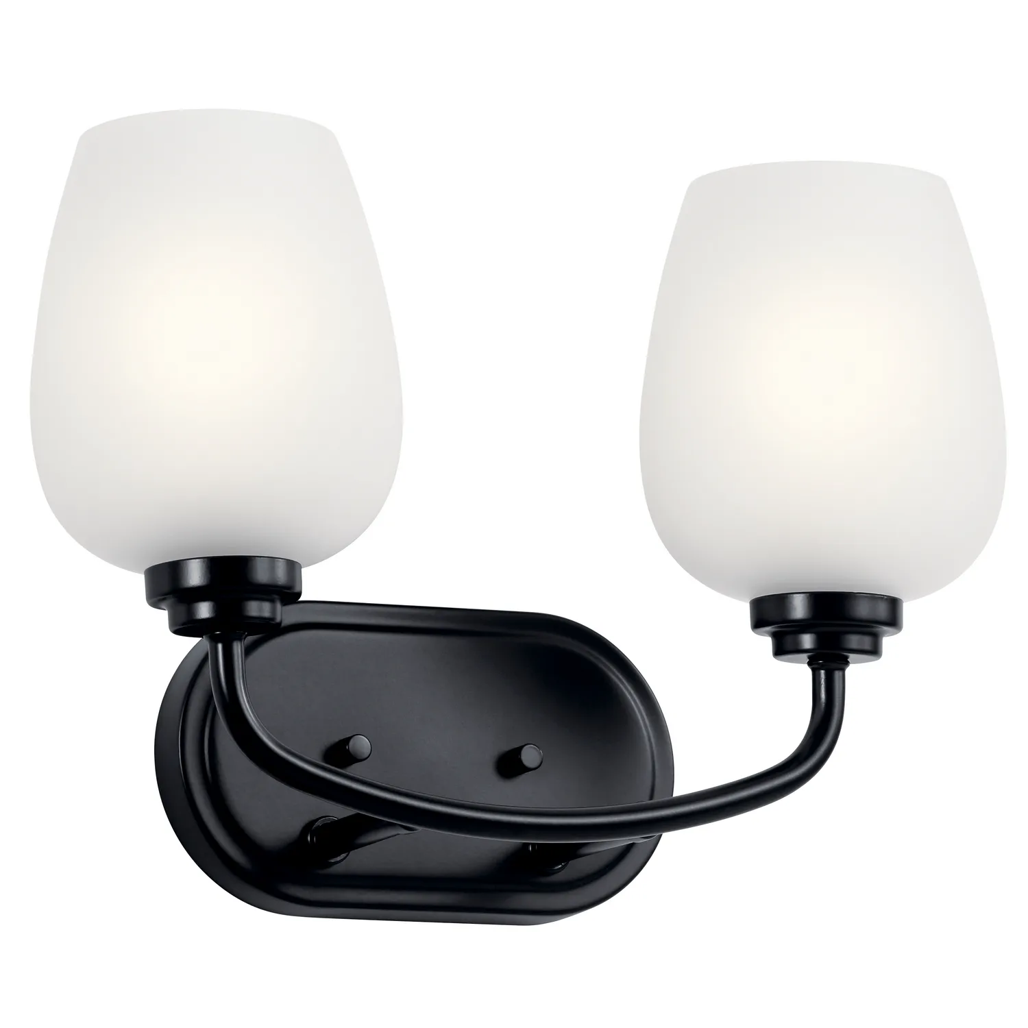 Valserrano Two Light Bath Vanity in Black