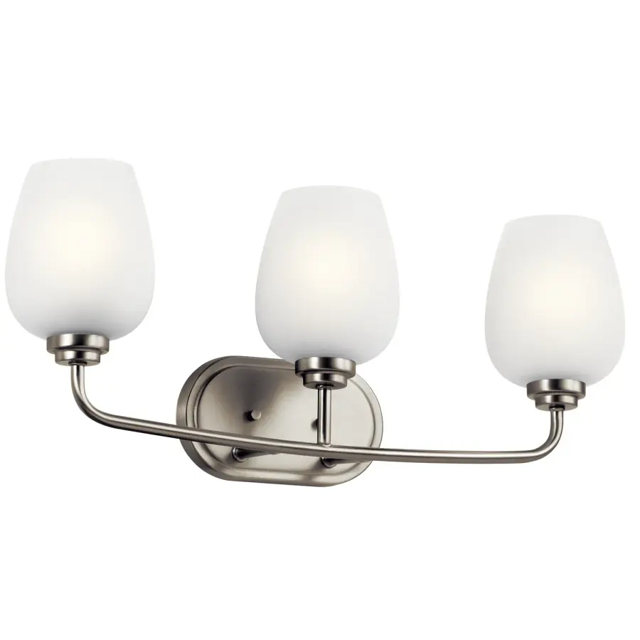 Valserrano 3-Light Bath Vanity in Brushed Nickel