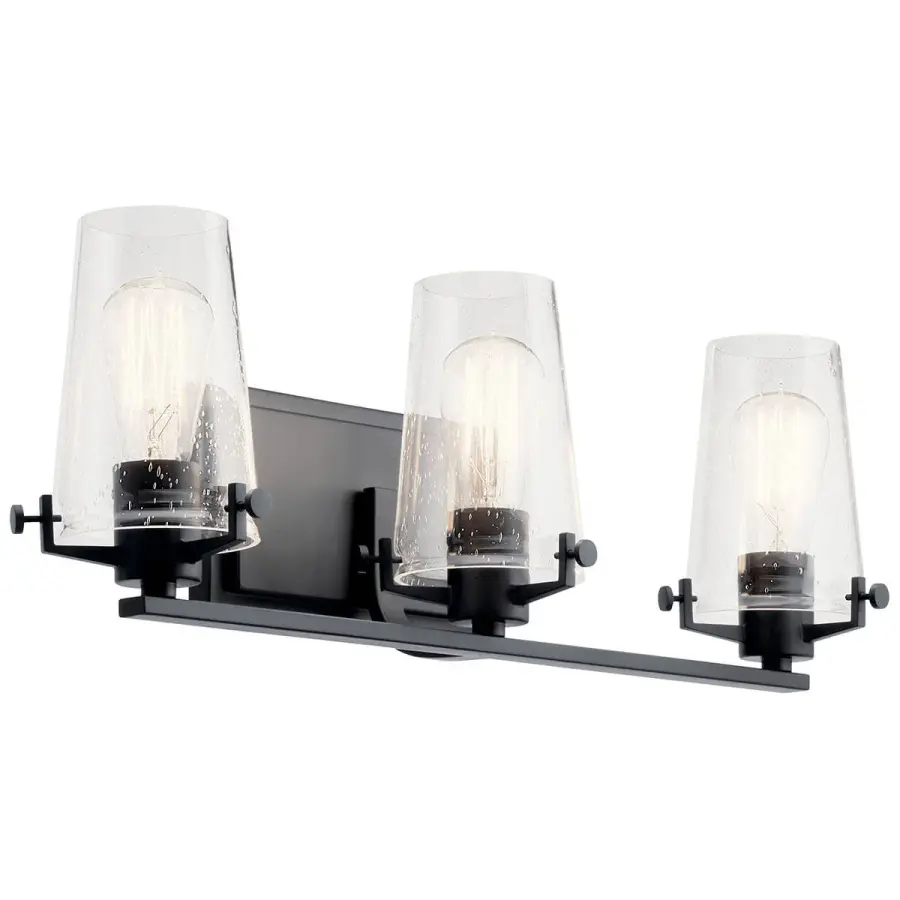 Alton 3-Light Vanity Light in Black - Image 1