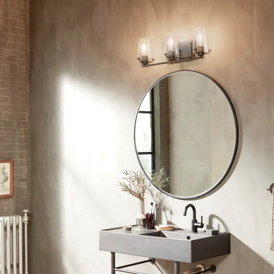 Alton 3-Light Vanity Light in Black - Image 5