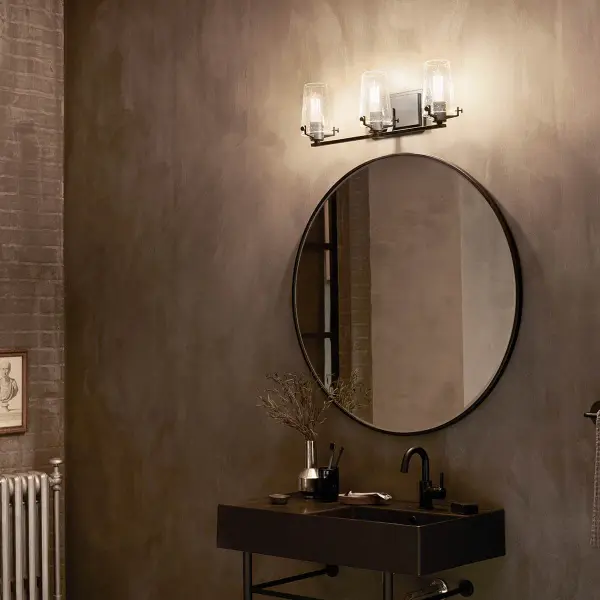 Alton 3-Light Vanity Light in Black - Image 6