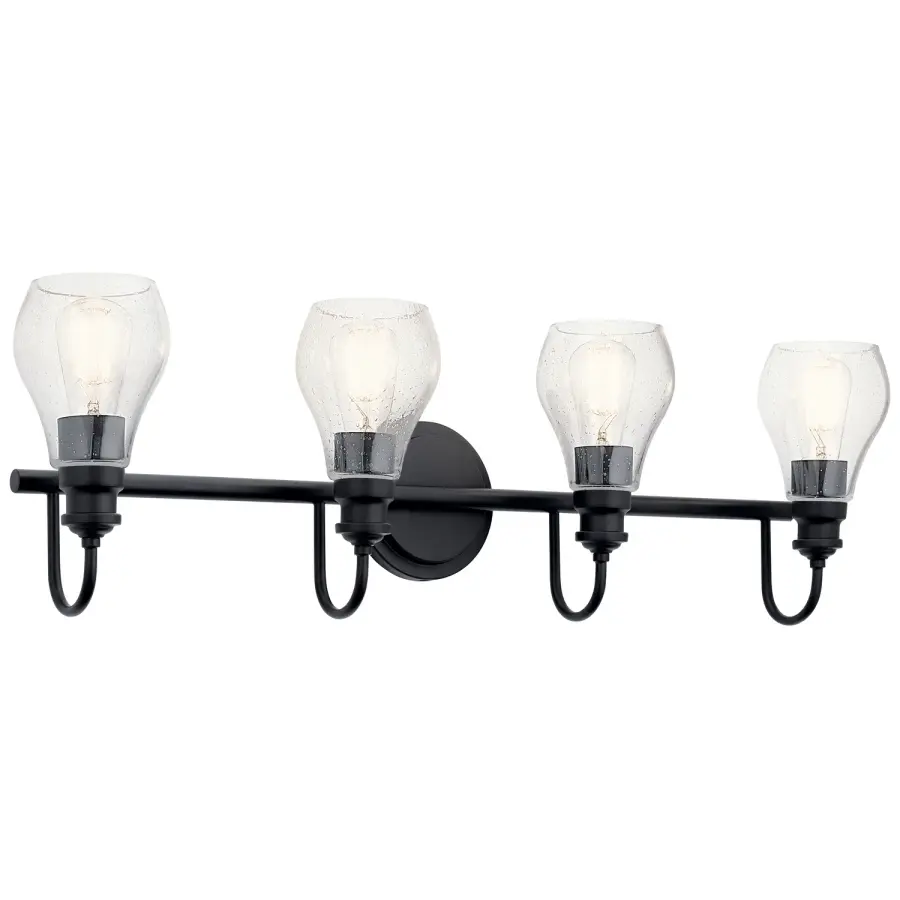 Greenbrier 4-Light Bath Vanity in Black