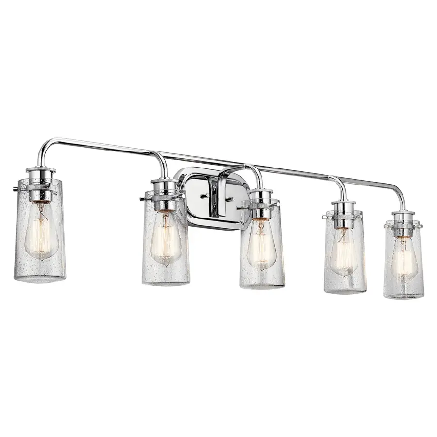 Braelyn 5-Light Vanity Light in Chrome - Image 1