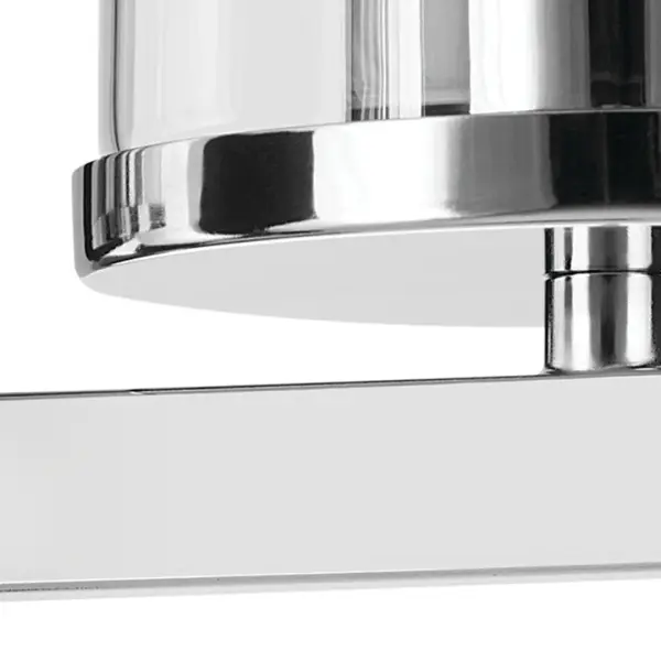 Crosby Chrome Wall Sconce with Clear Glass - Image 3