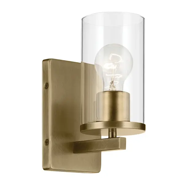 Crosby Wall Sconce in Natural Brass - Image 1
