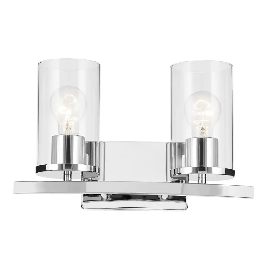 Crosby 2-Light Vanity Light in Chrome - Image 2