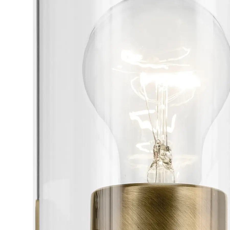 Crosby 2-Light Vanity Light in Natural Brass - Image 2