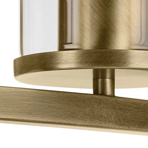 Crosby 2-Light Vanity Light in Natural Brass - Image 3