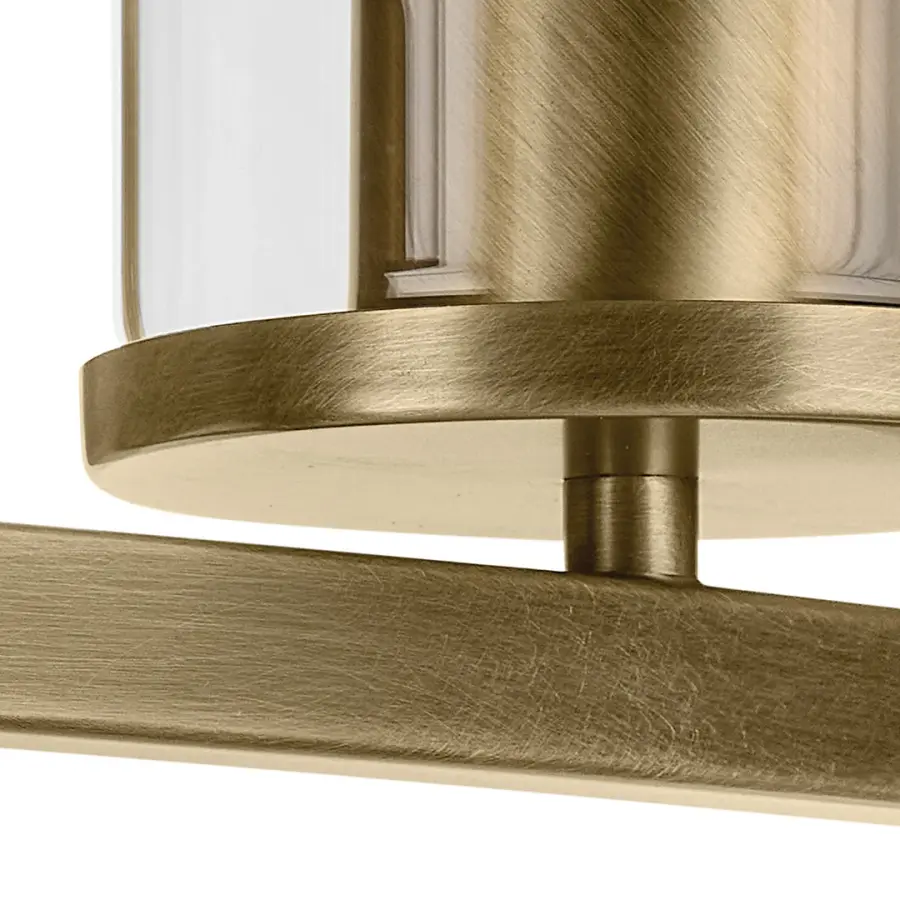 Crosby 2-Light Vanity Light in Natural Brass - Image 3