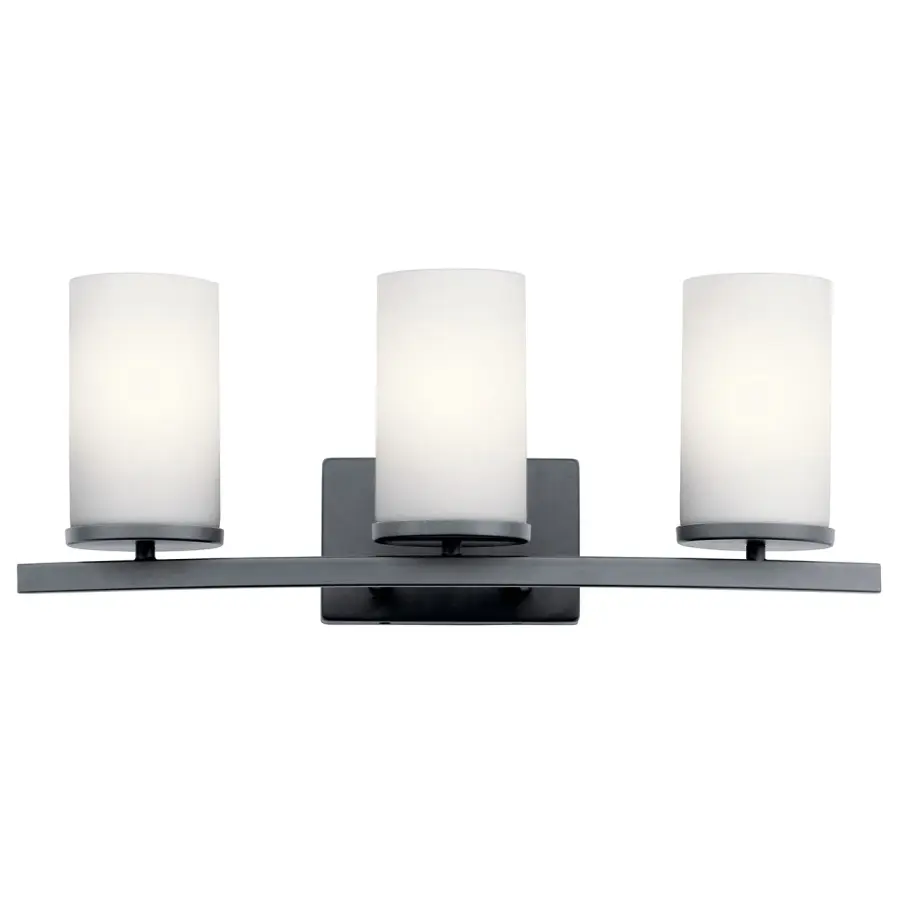 Crosby 3-Light Vanity Light in Black - Image 1