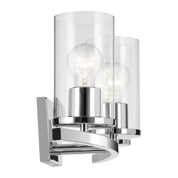 Crosby 3-Light Vanity Light in Chrome - Image 5