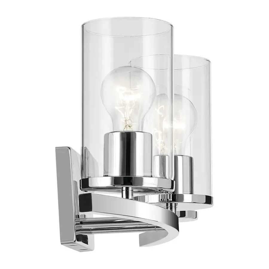 Crosby 3-Light Vanity Light in Chrome - Image 5