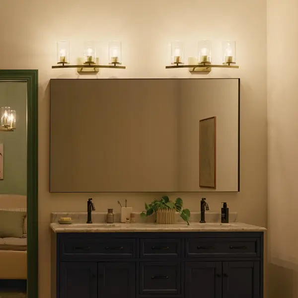 Crosby 3-Light Vanity Light in Natural Brass - Image 6