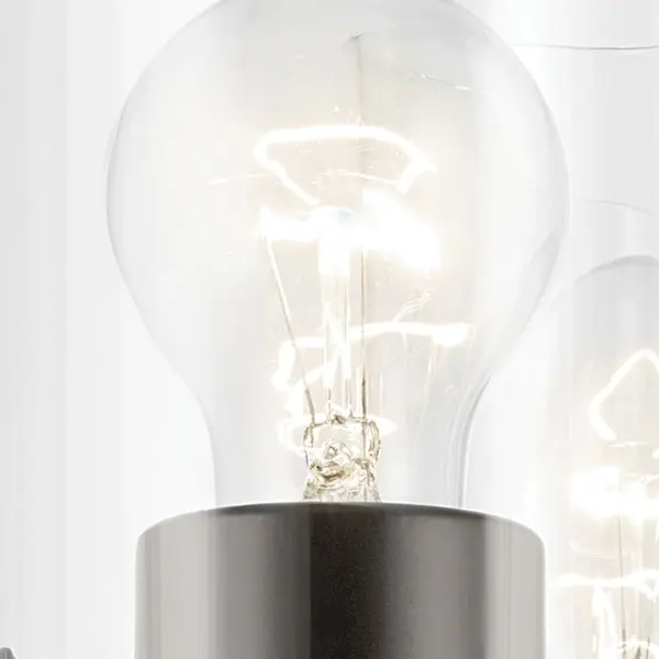 The Crosby 3-Light Vanity Light combines traditional styling with practical functionality. Its 23-inch width provides excellent illumination for medium to large vanities, while the clear glass shades and Olde Bronze finish add timeless elegance to any bathroom. - alternate view