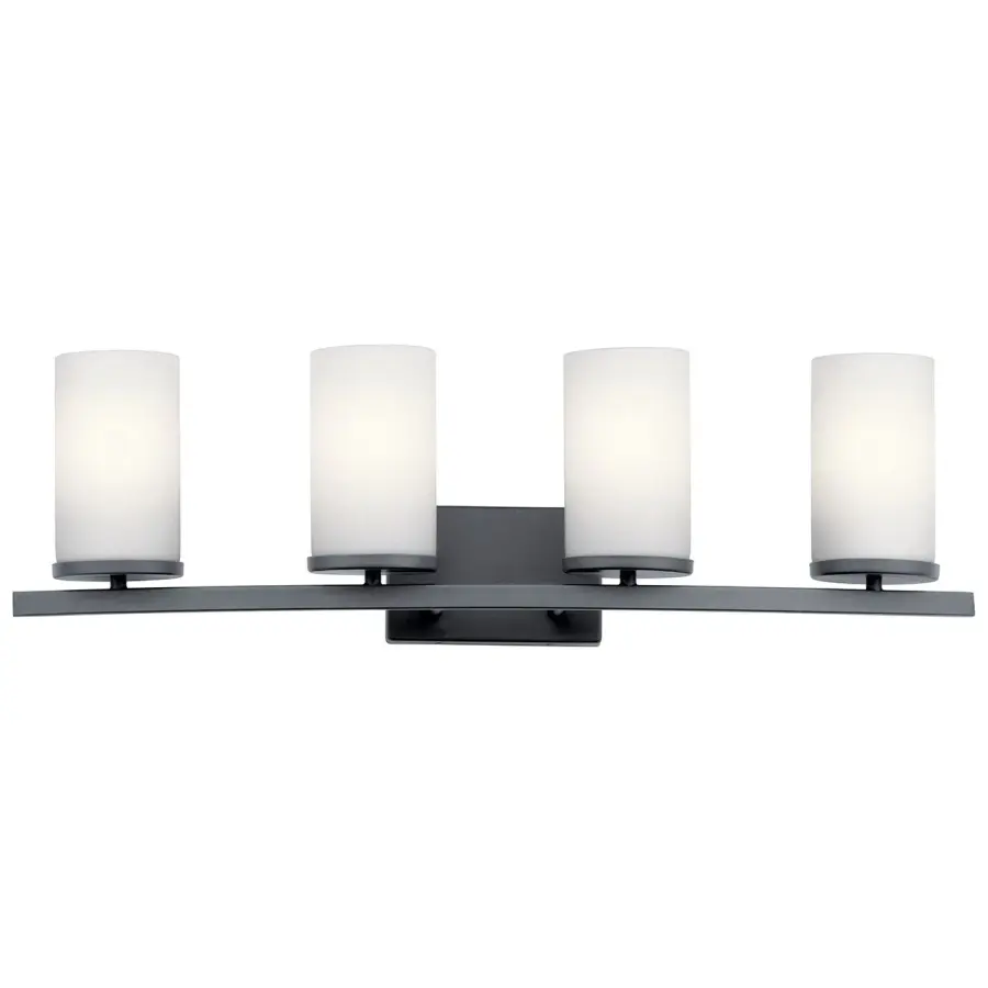 Crosby 4-Light Vanity Light in Black - Image 1