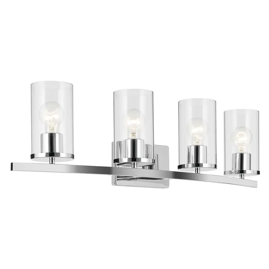 Crosby 4-Light Vanity Light in Chrome - Image 1
