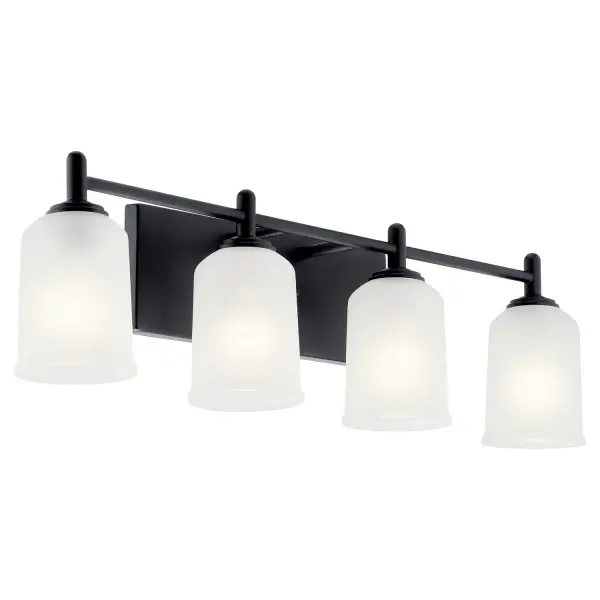 Shailene 4-Light Vanity Light in Black