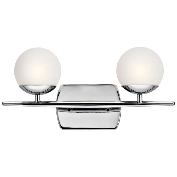 The Jasper vanity light delivers timeless mid-century style with its iconic globe shades and sleek chrome finish. Perfect for updating bathroom spaces with a vintage-modern aesthetic that works across traditional and contemporary interiors.