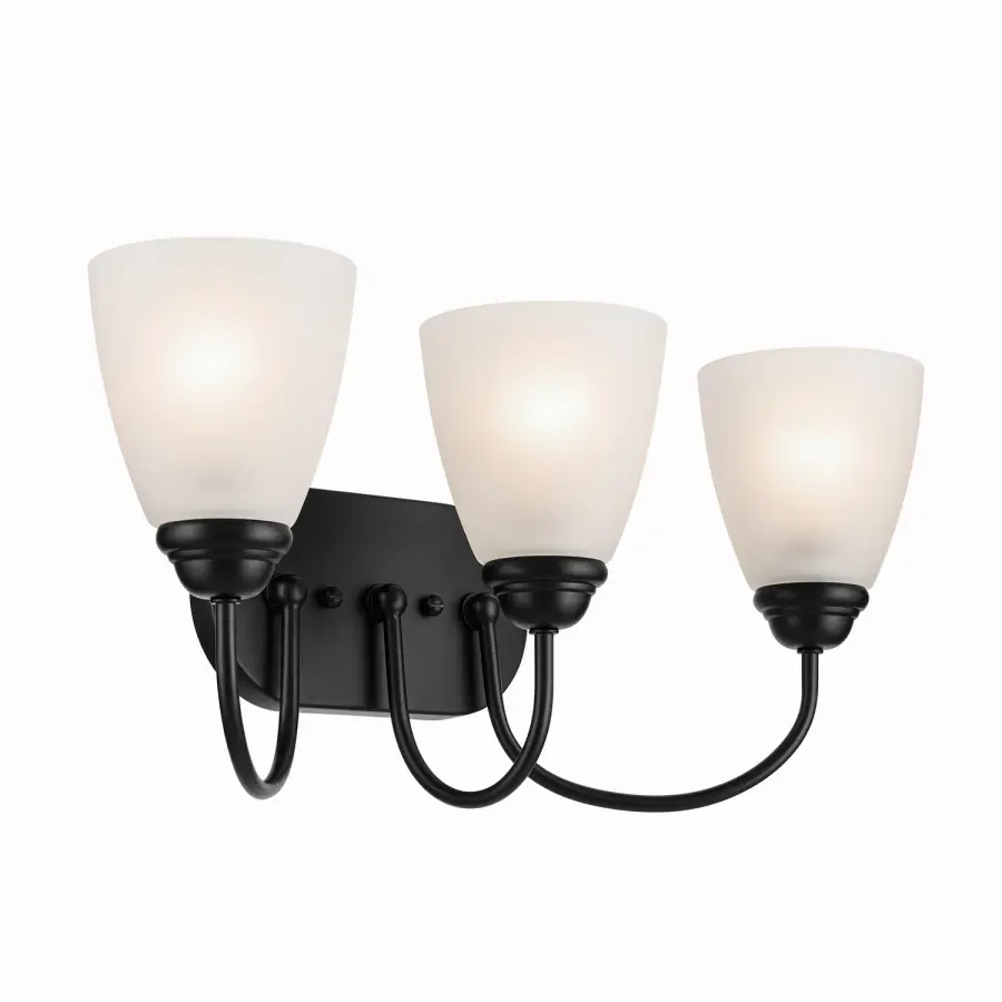 Jolie 3-Light Bath Vanity in Black