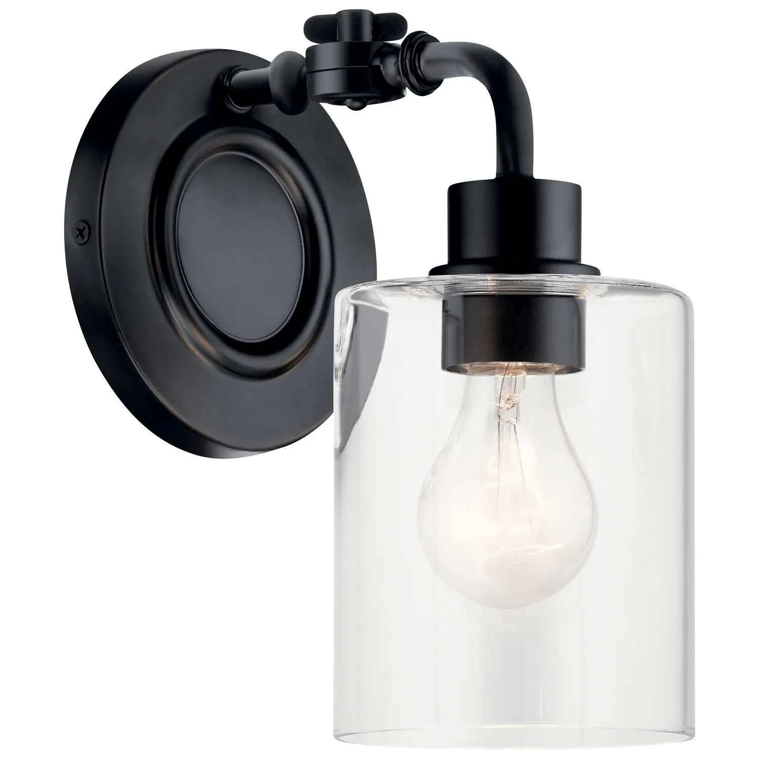 Gunnison One Light Wall Sconce in Black