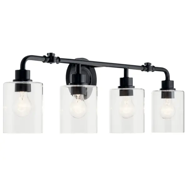 Gunnison 4-Light Bath Vanity in Black