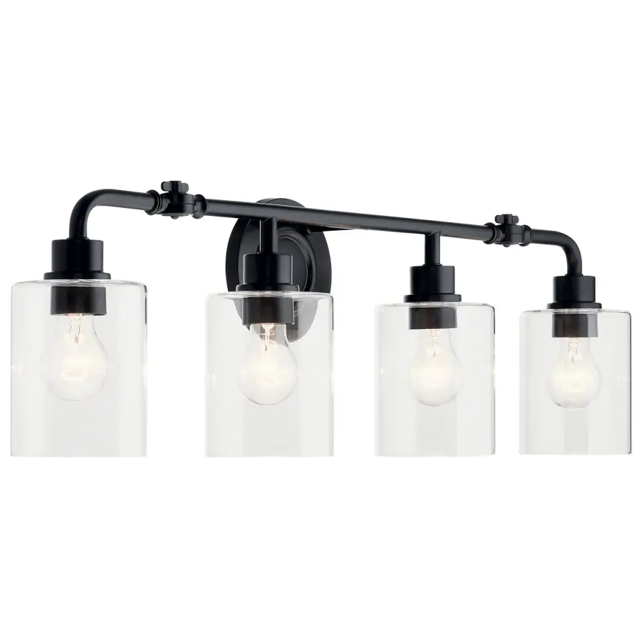 Gunnison 4-Light Bath Vanity in Black