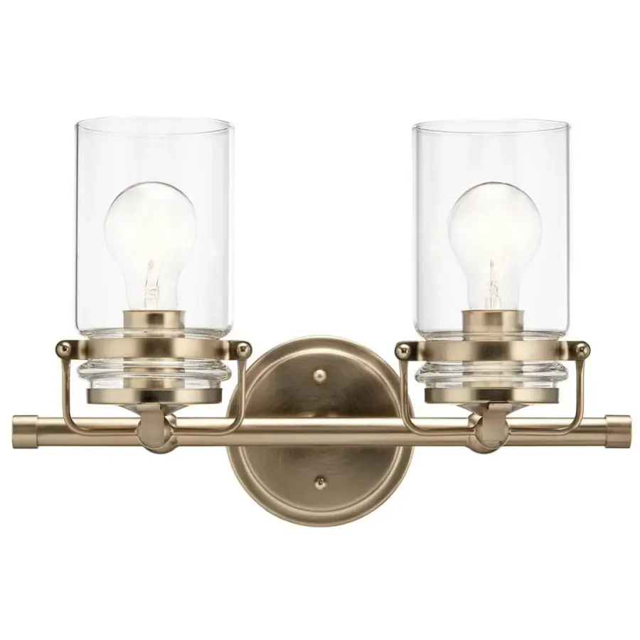 Brinley 2-Light Vanity Light in Champagne Bronze - Image 2