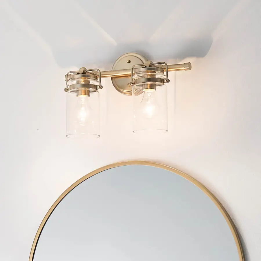 Brinley 2-Light Vanity Light in Champagne Bronze - Image 11