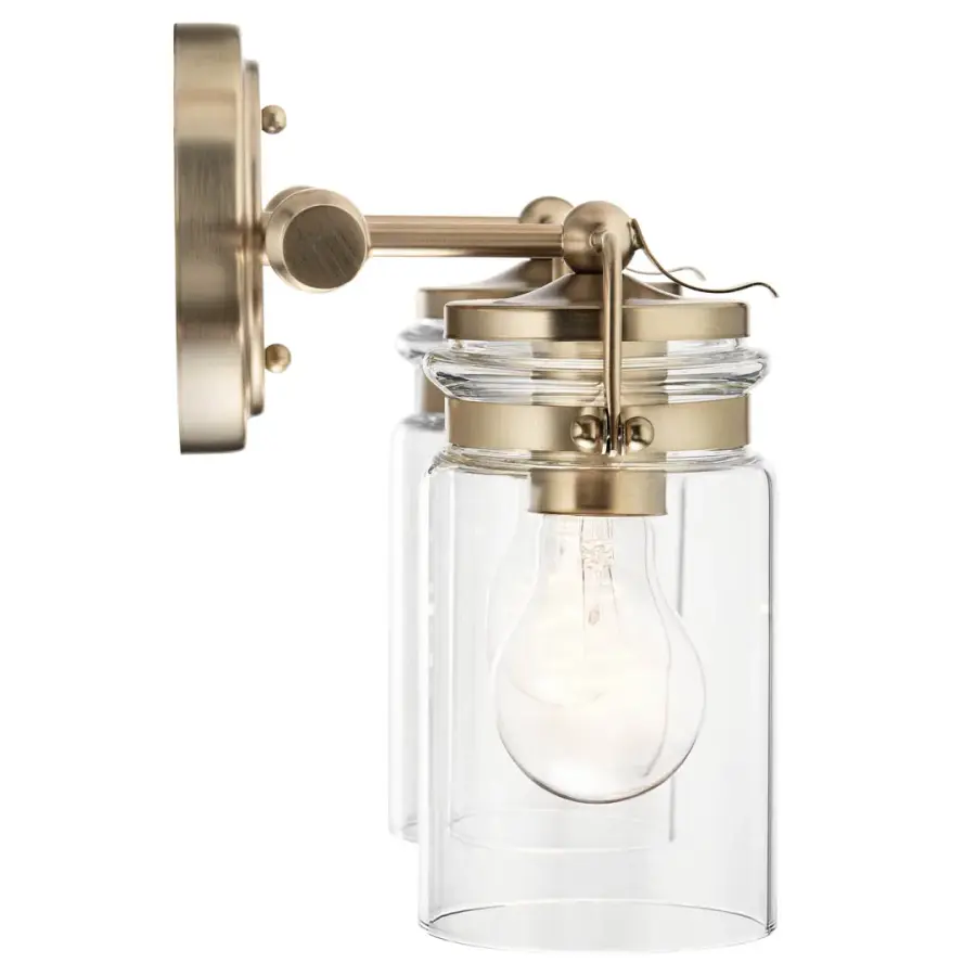 Brinley 2-Light Vanity Light in Champagne Bronze - Image 3