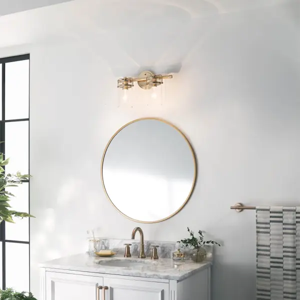 Brinley 2-Light Vanity Light in Champagne Bronze - Image 6