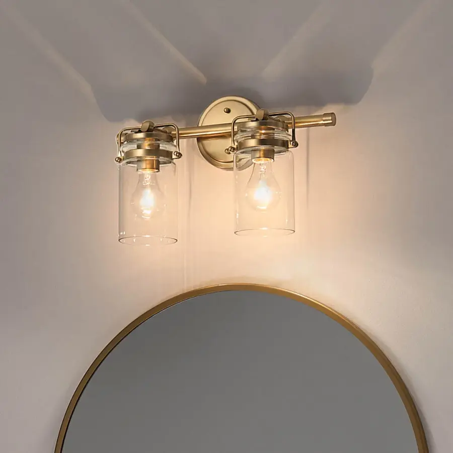 Brinley 2-Light Vanity Light in Champagne Bronze - Image 8
