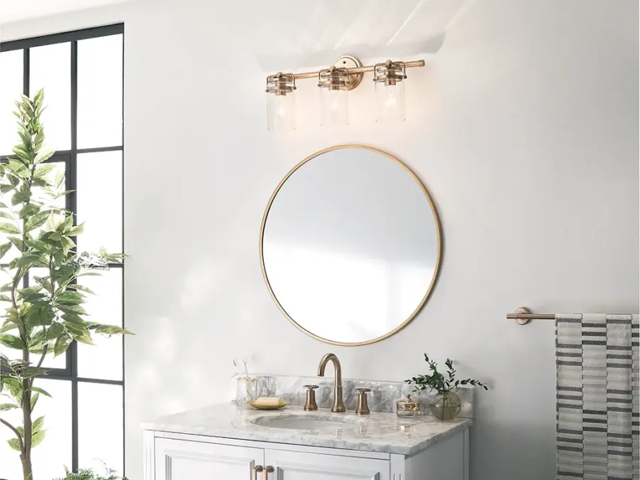 Brinley 3-Light Vanity Light in Champagne Bronze - Image 9
