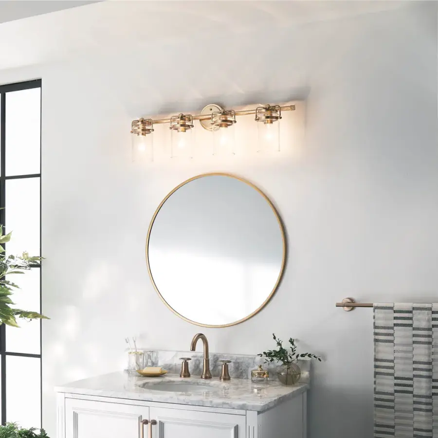 Brinley 4-Light Vanity Light in Champagne Bronze - Image 6
