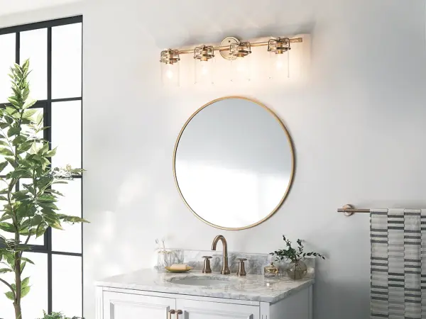 Brinley 4-Light Vanity Light in Champagne Bronze - Image 9