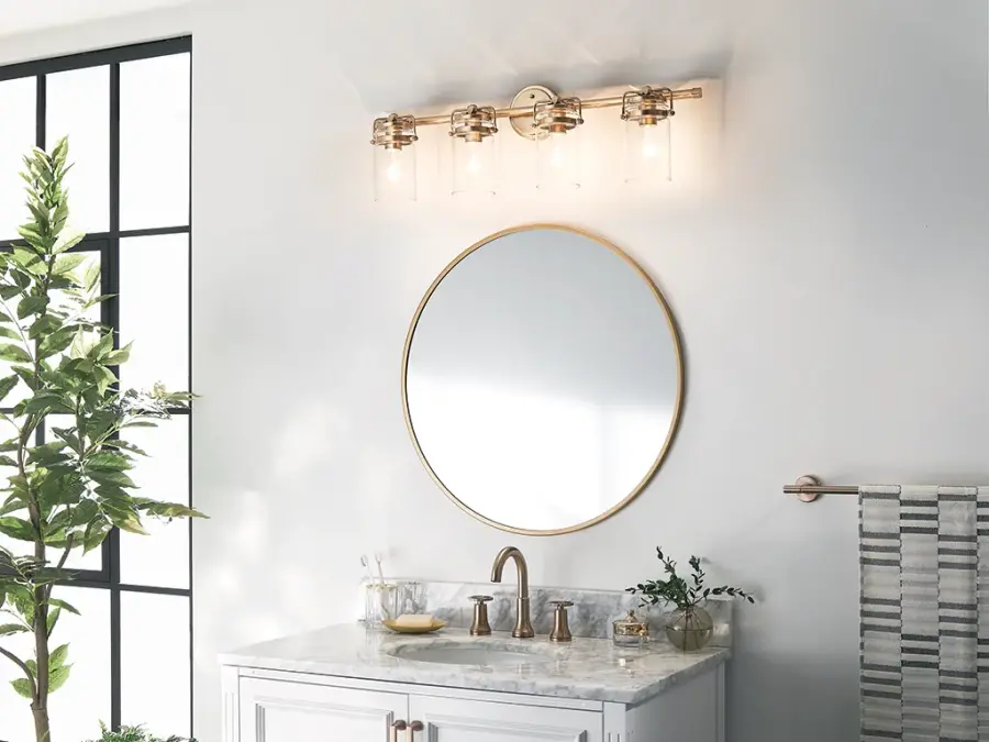 Brinley 4-Light Vanity Light in Champagne Bronze - Image 9