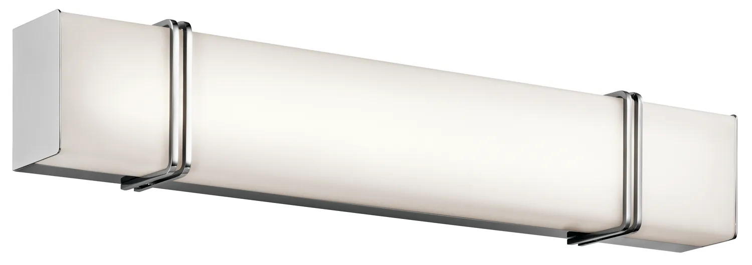 Impello 30" LED Linear Vanity Light in Chrome