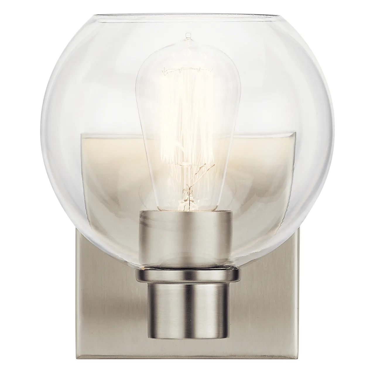 Harmony One Light Wall Sconce in Brushed Nickel